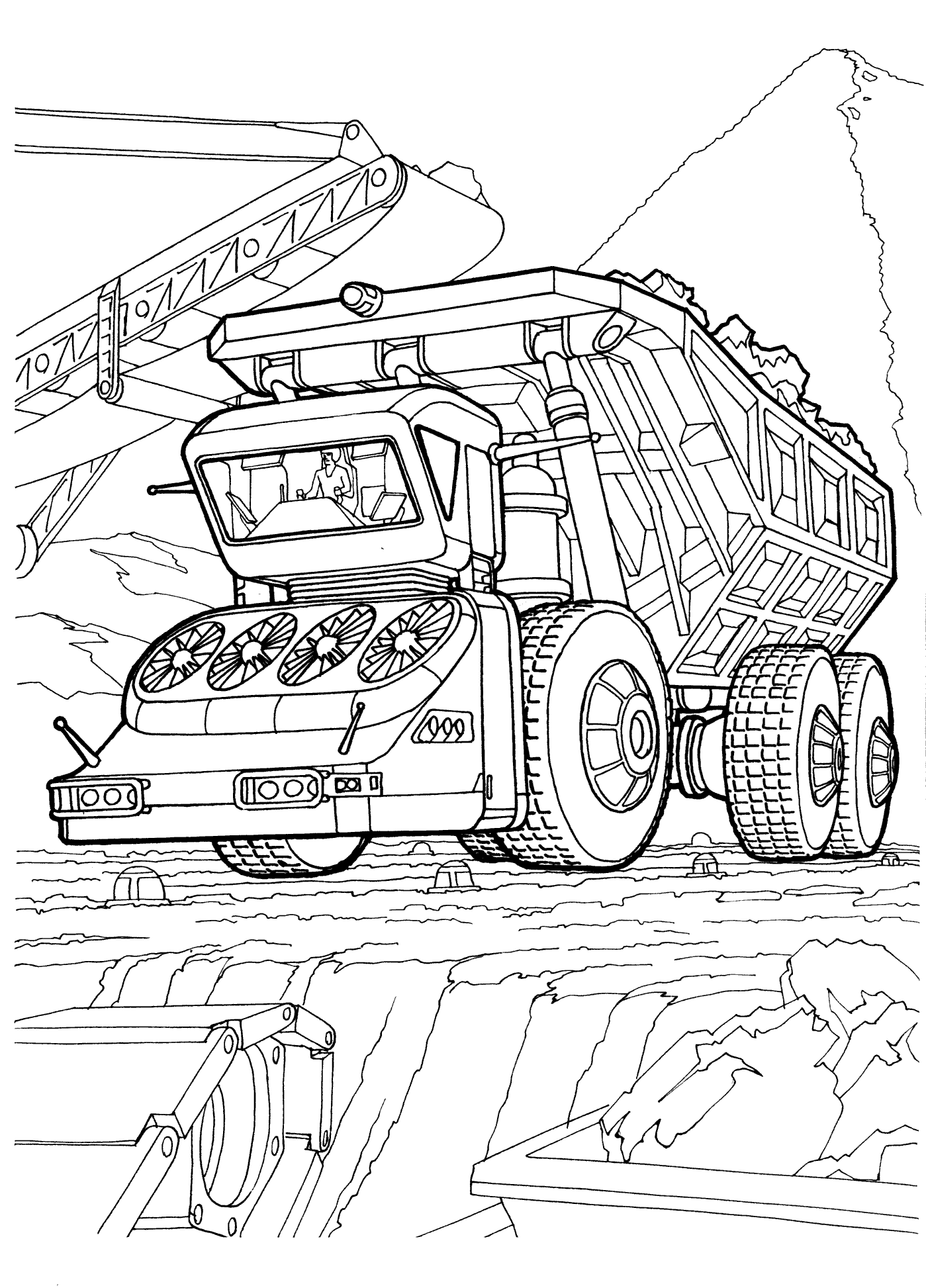 Coloring page - Truck
