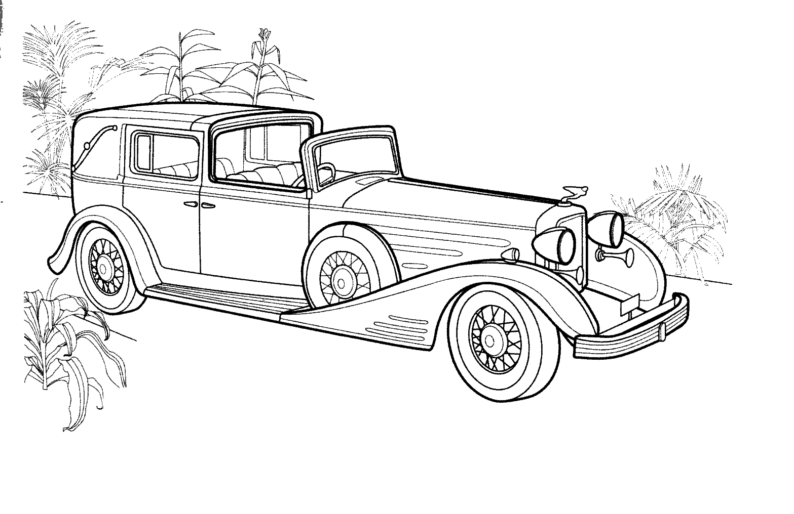 Coloring page - Cadillac "Town Car"