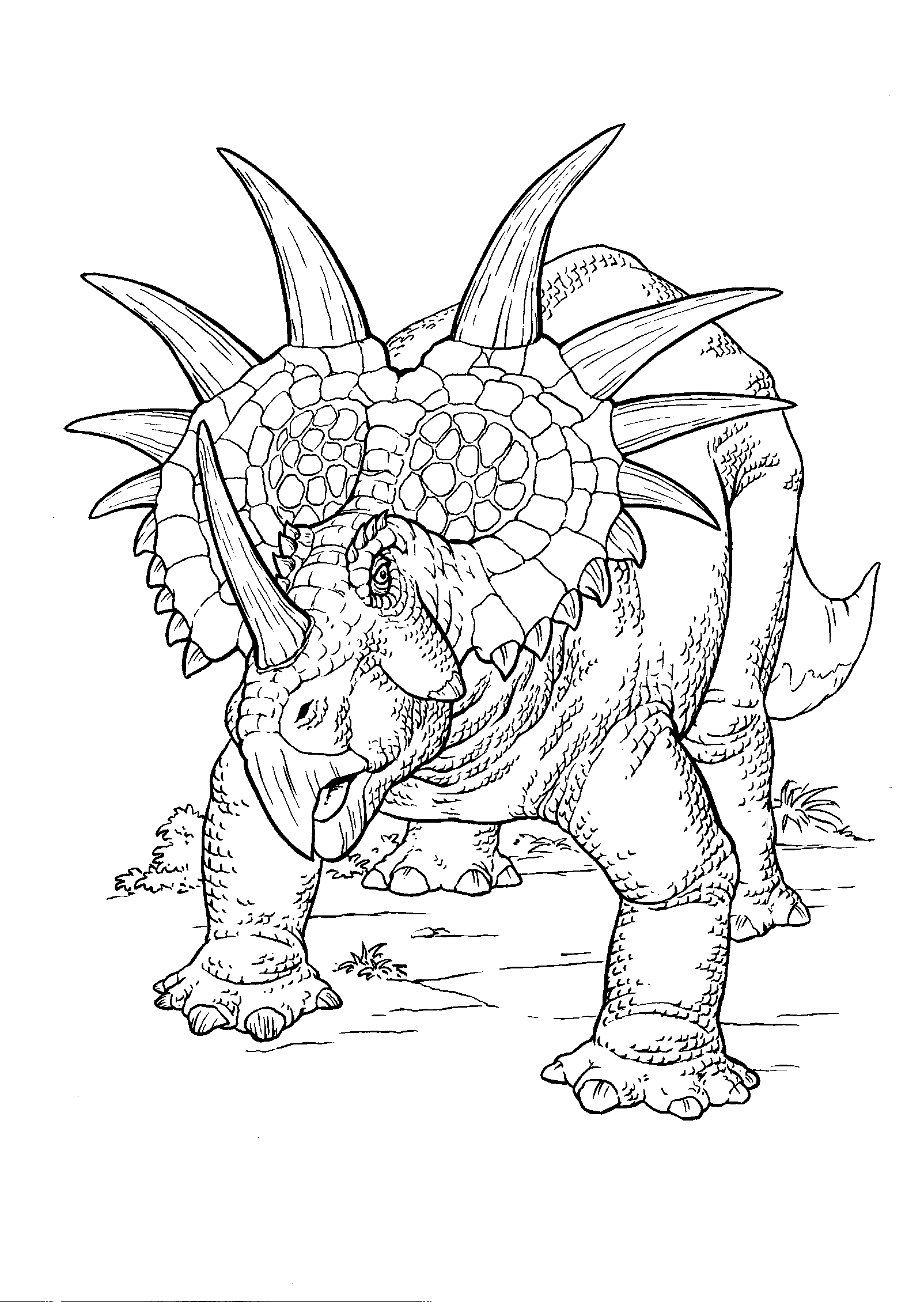 Download Coloring page - Ceratopsians