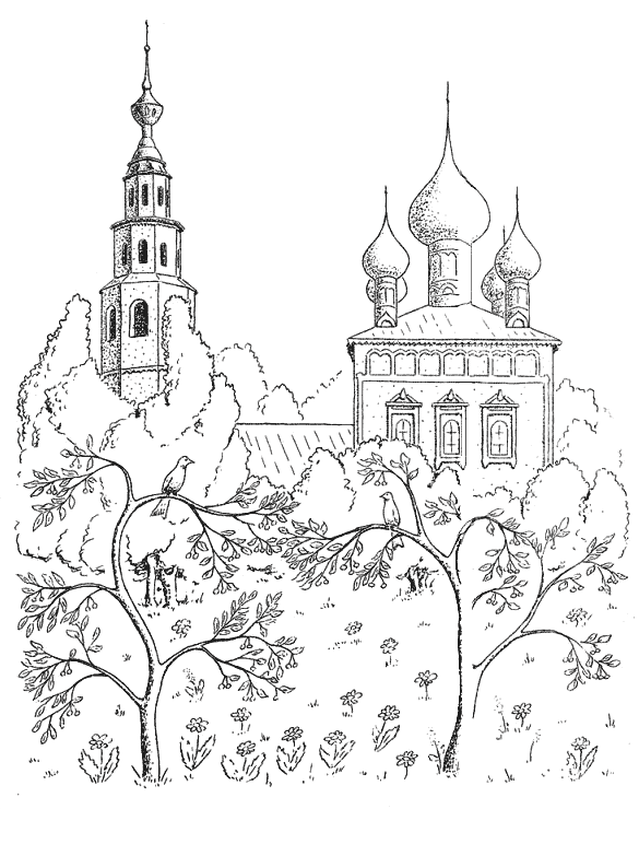 Coloring page - Church