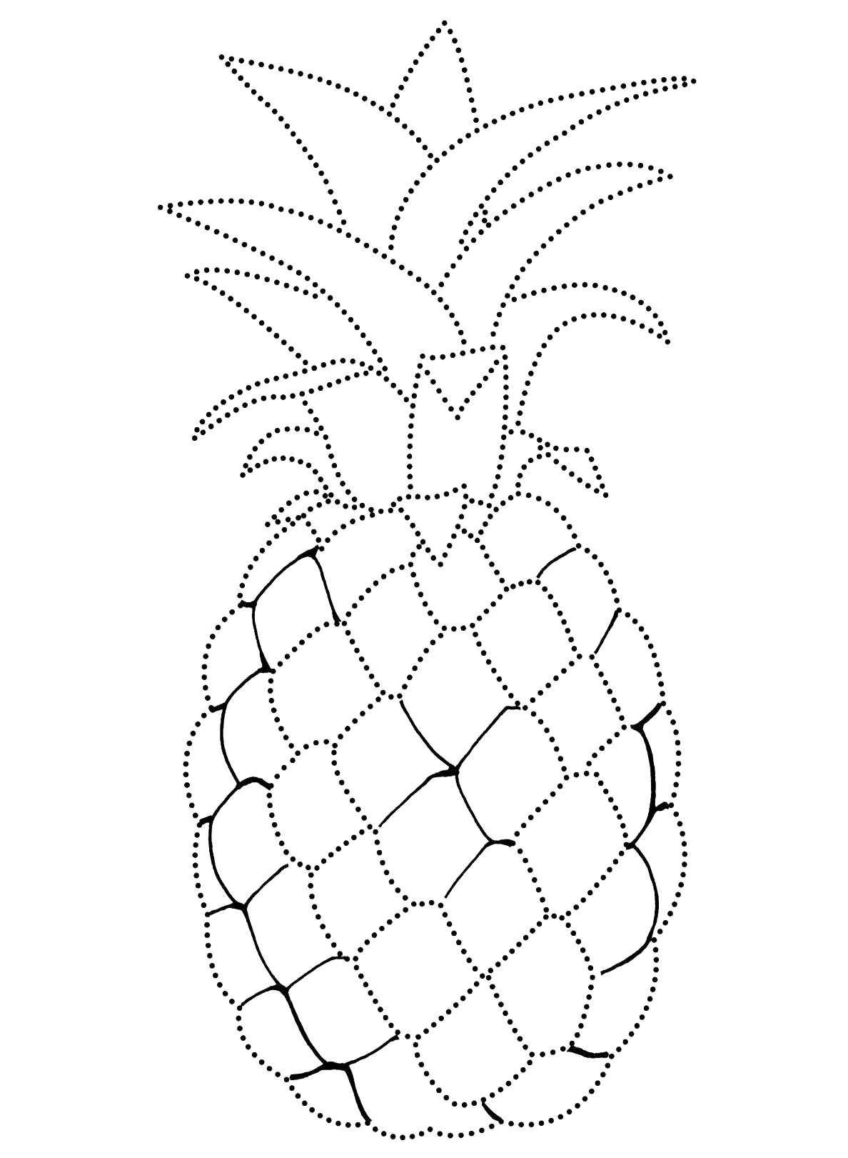 coloring-page-pineapple