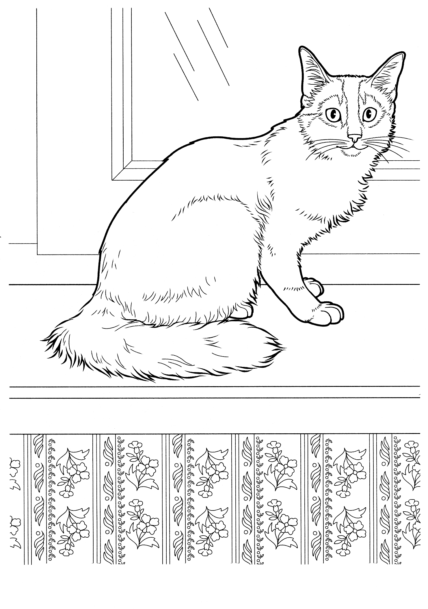 Coloring page - Somali cat