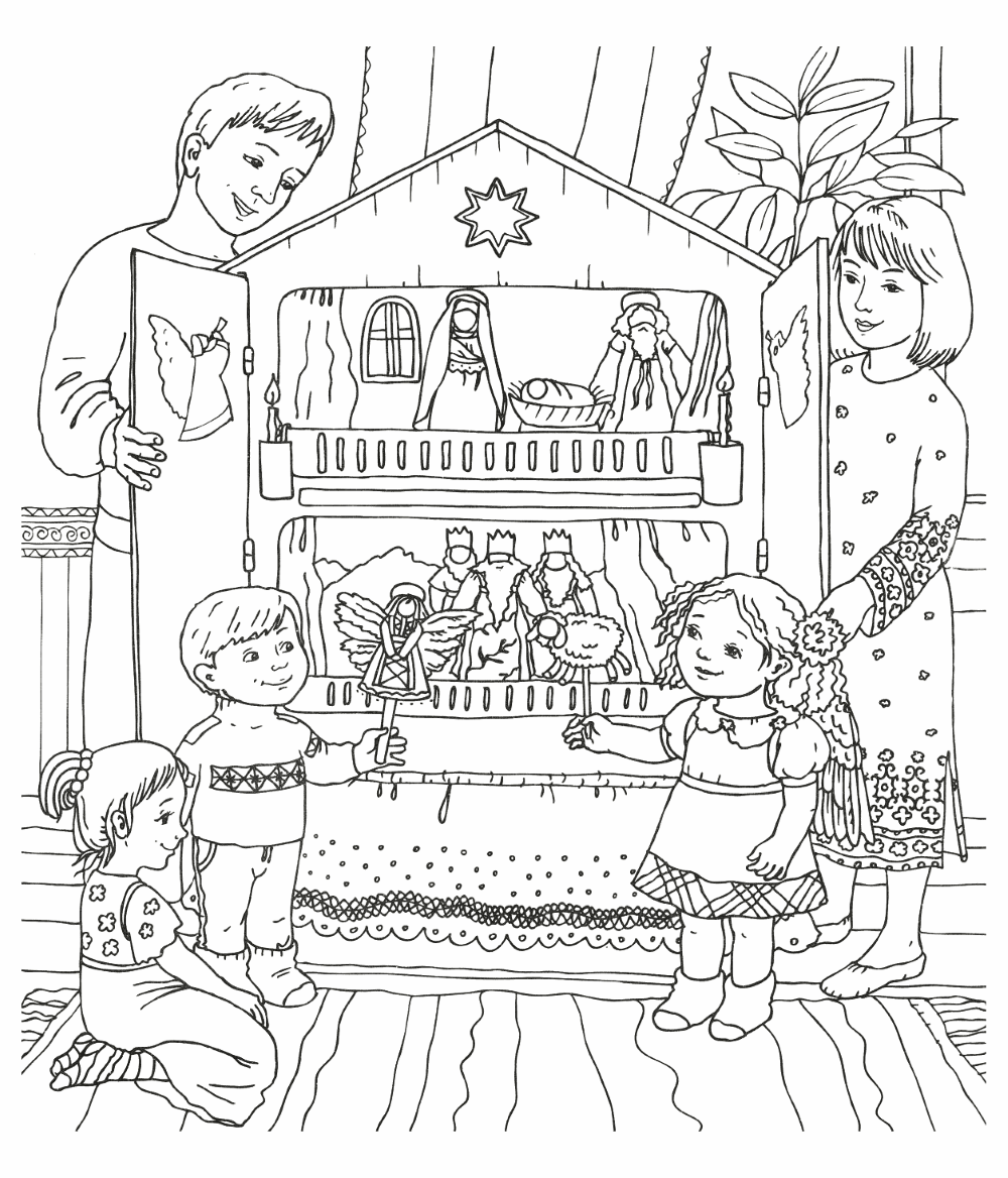 Coloring page - Christmas House