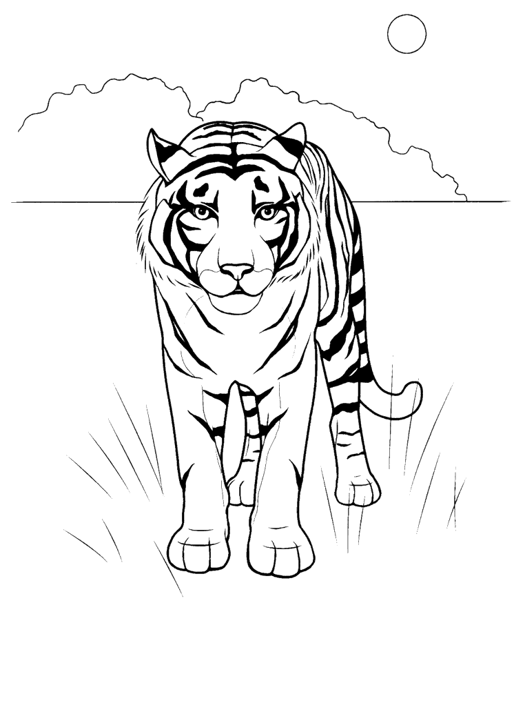 Coloring Page Mike Tiger Coloring Pages