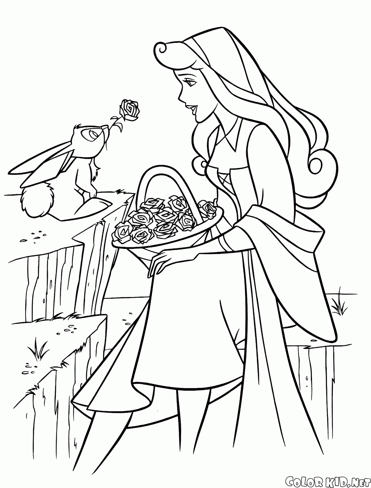 Princess Aurora and the hare
