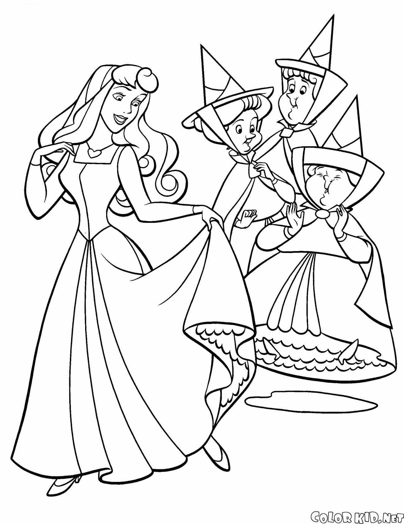 Princess Aurora and Fairies