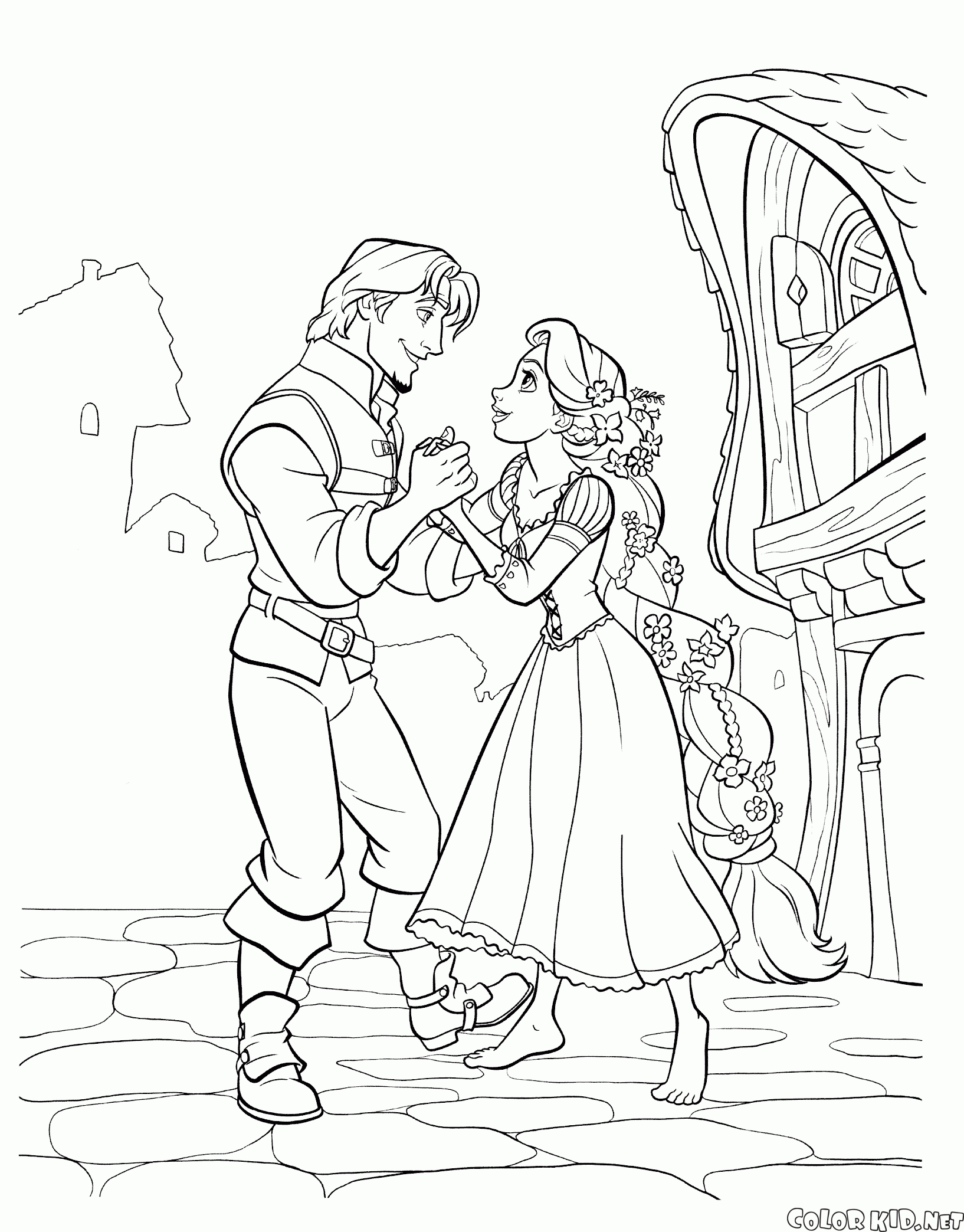 Meeting Flynn and Rapunzel