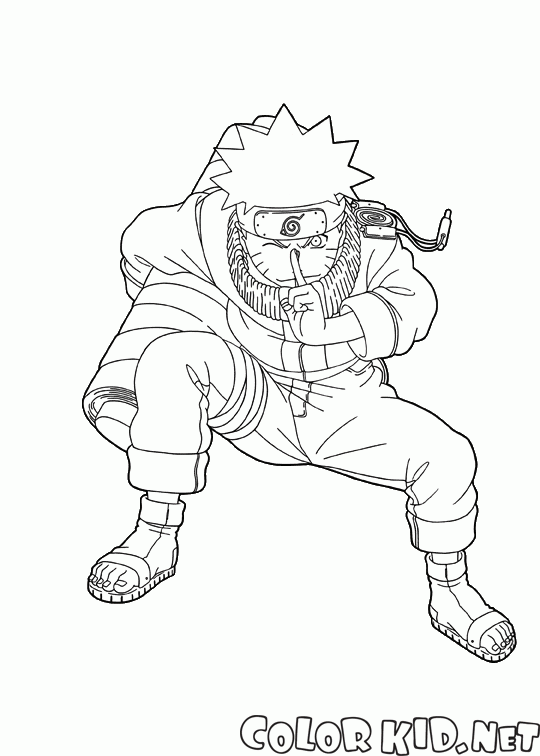 Coloring page - Técnica de Naruto Uzumaki