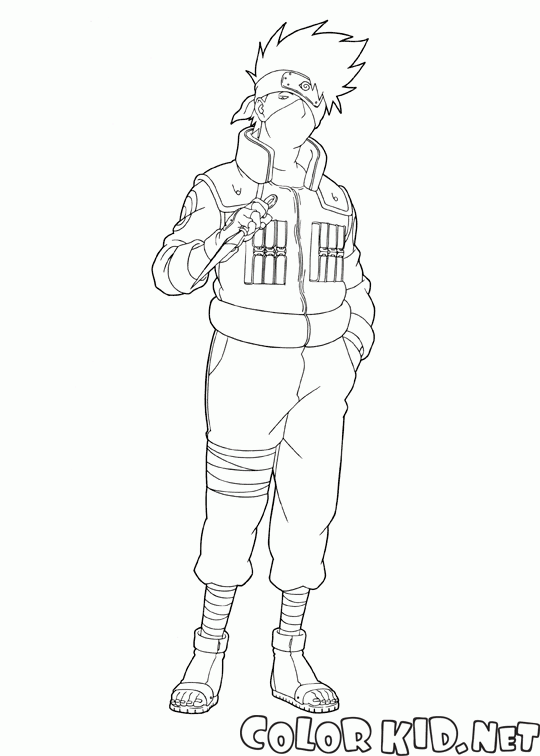 Coloring page - Leader - Kakashi Hatake