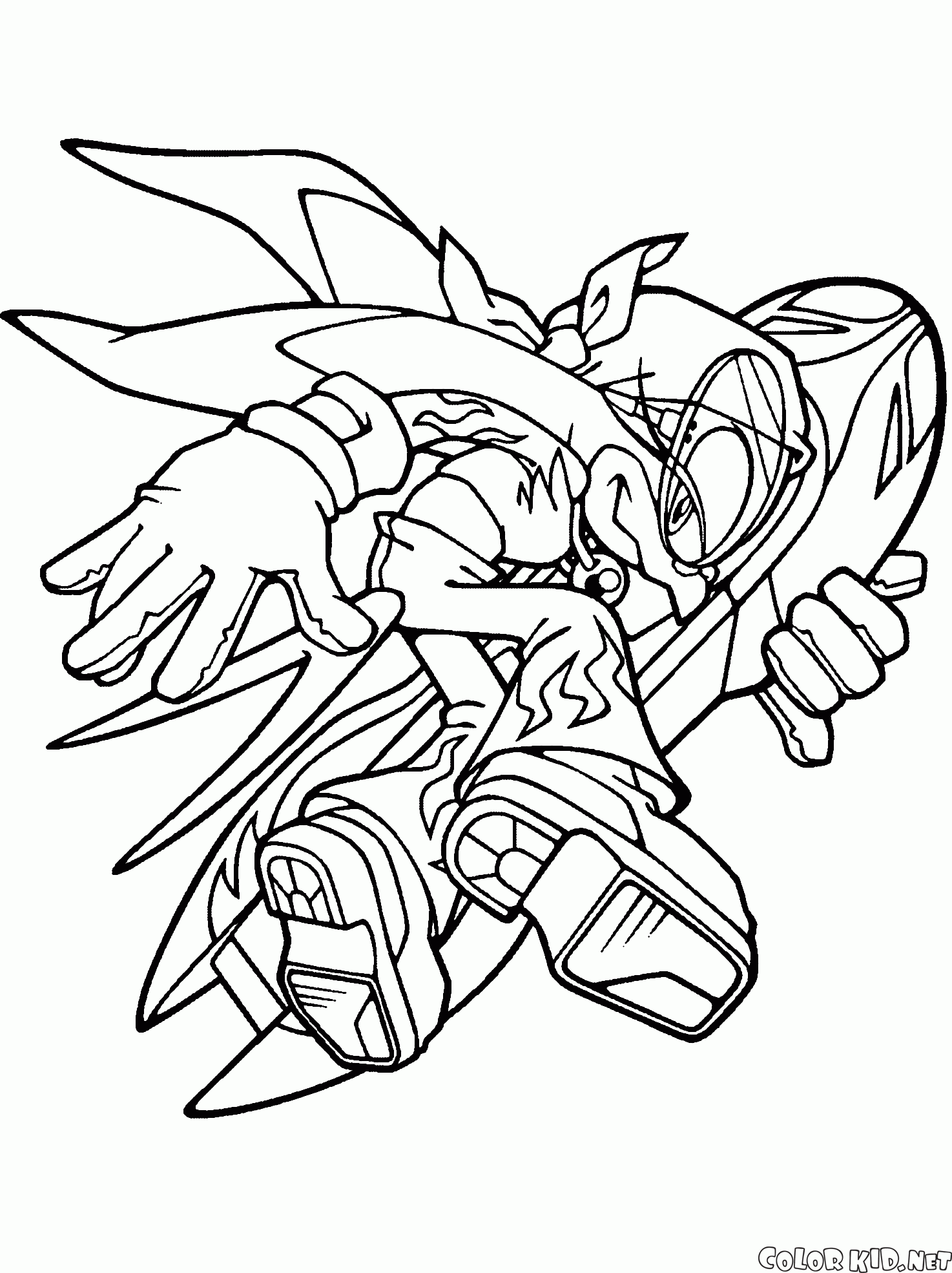 coloring page wave