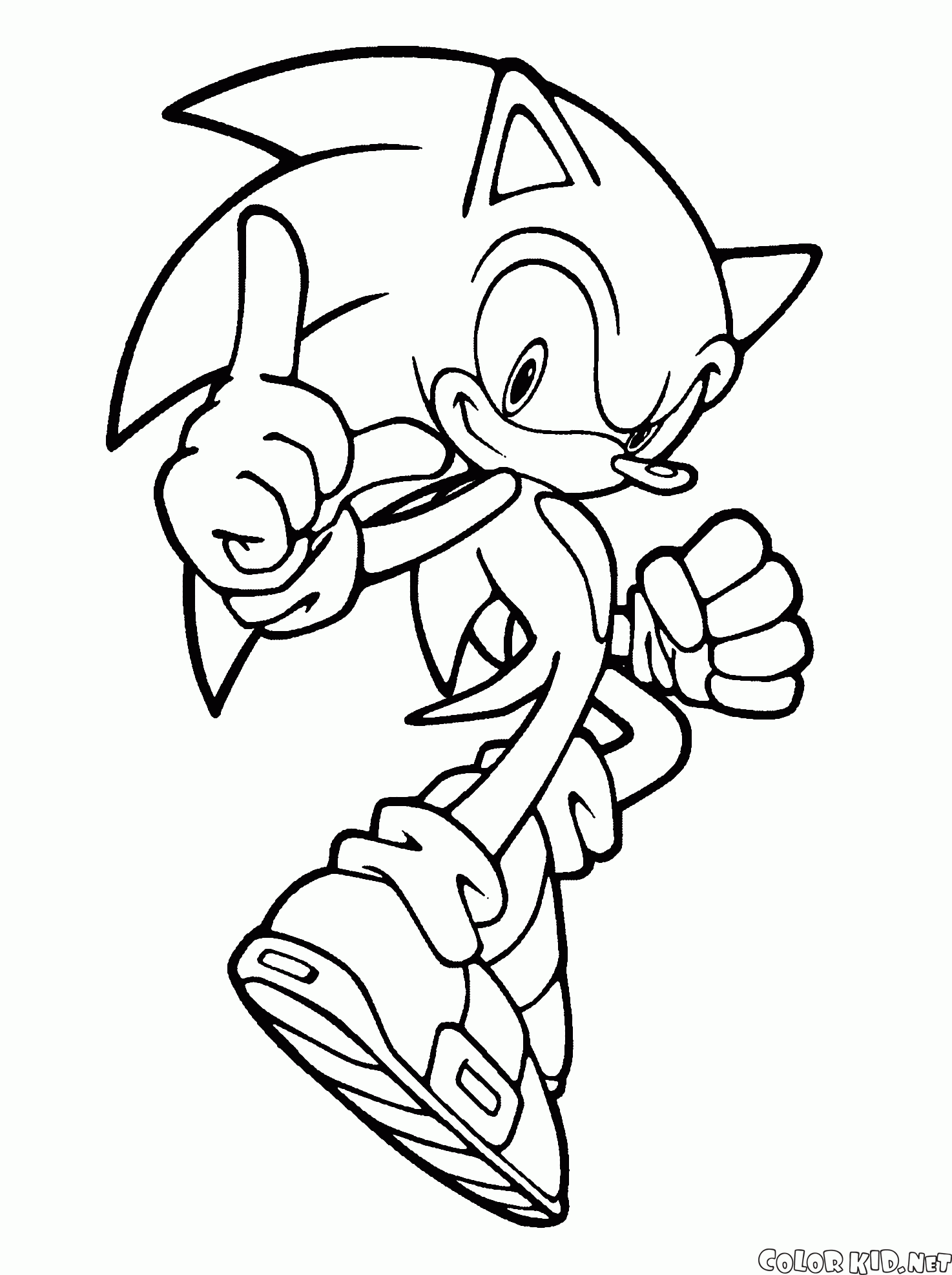 Coloring page   Sonic X