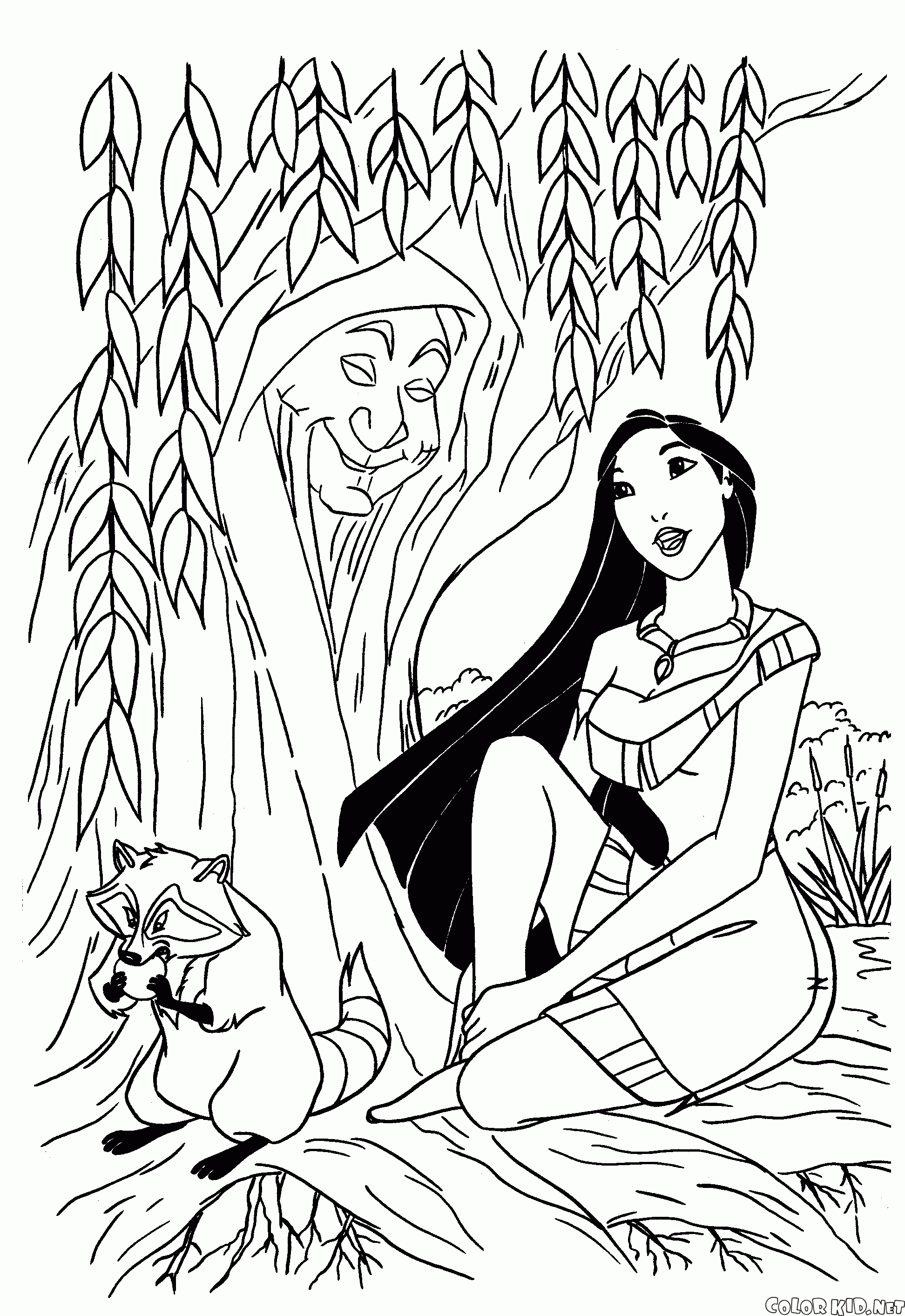 Grandmother Willow and Pocahontas