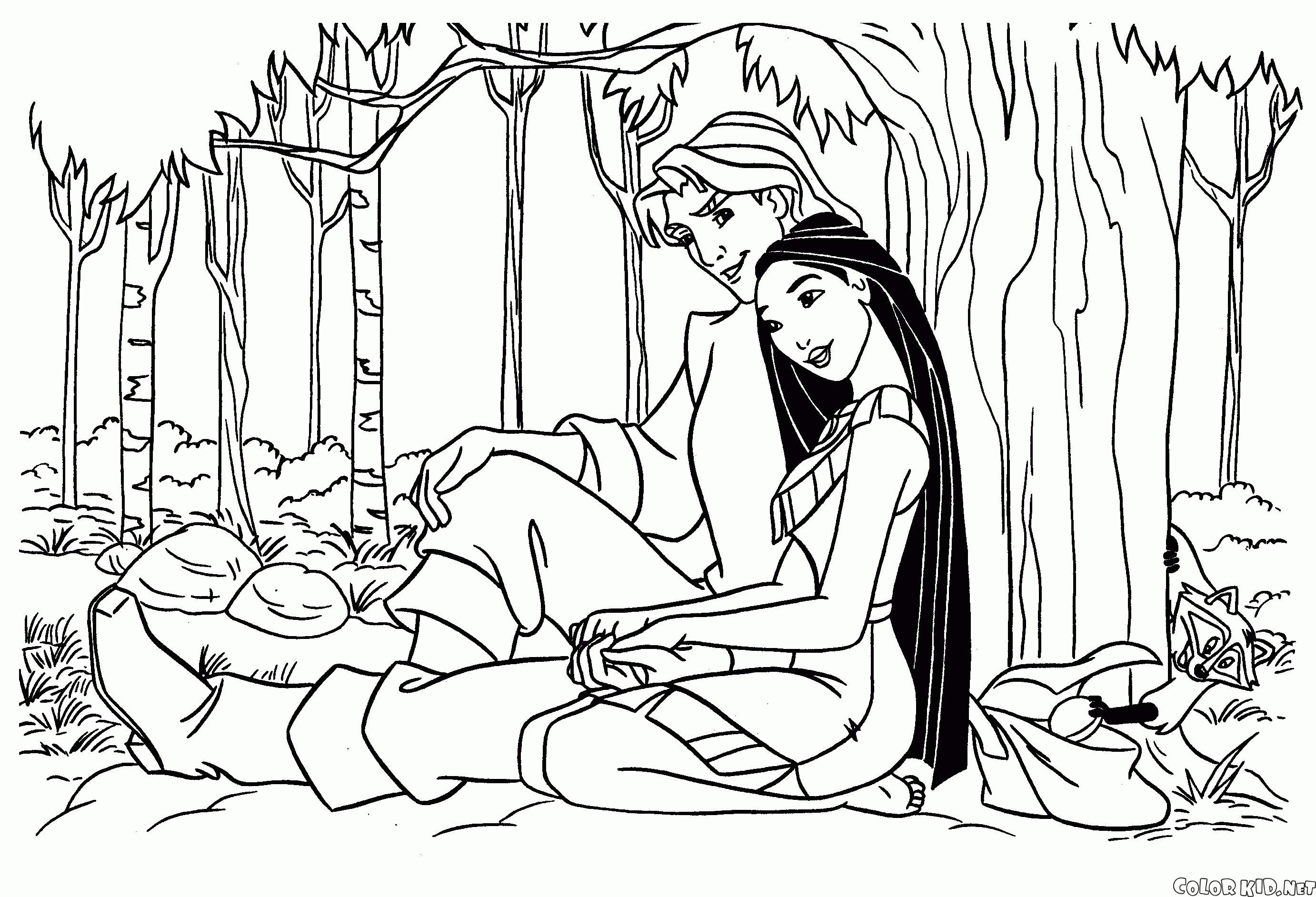 John and Pocahontas