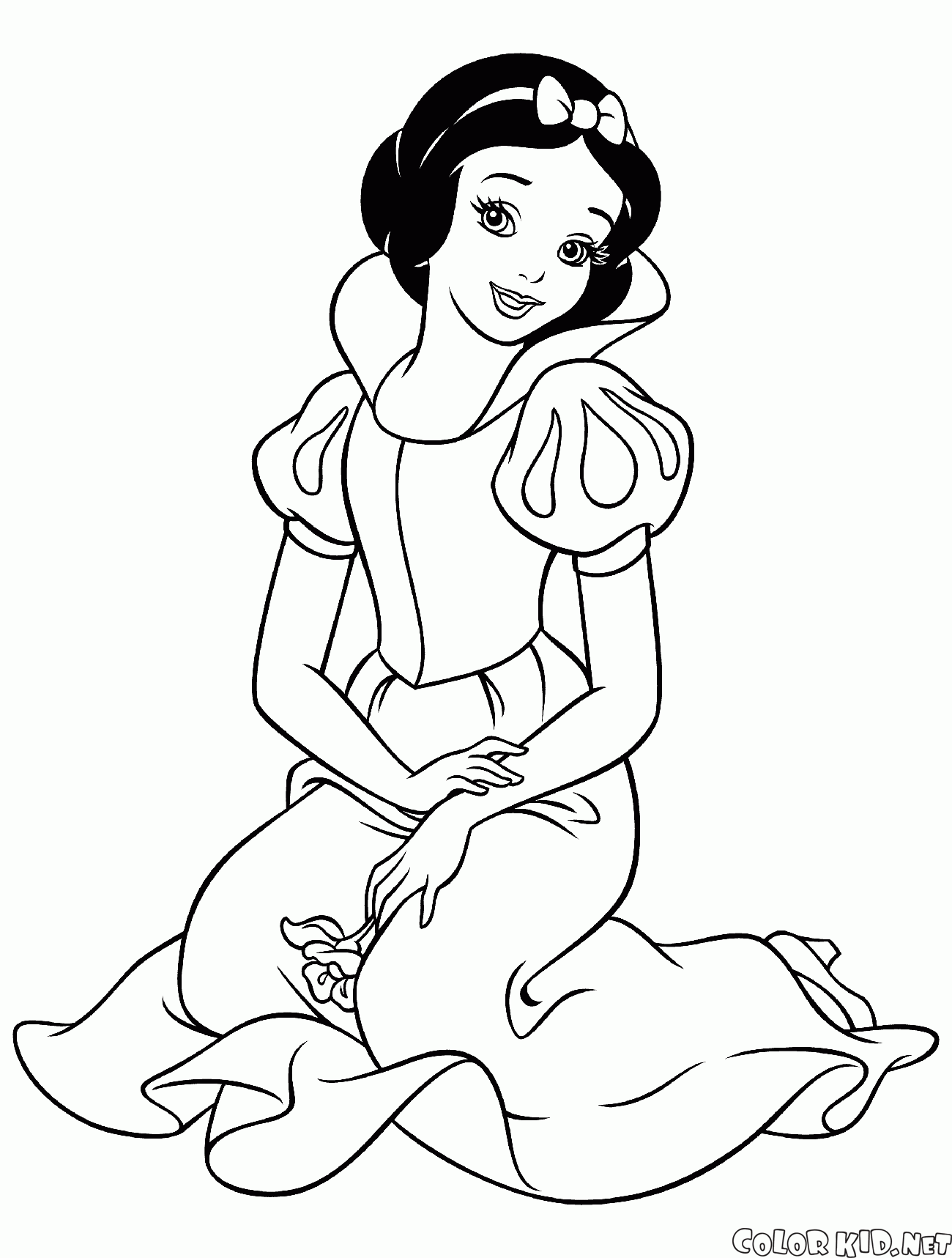 Coloring page   Disney princess Snow White