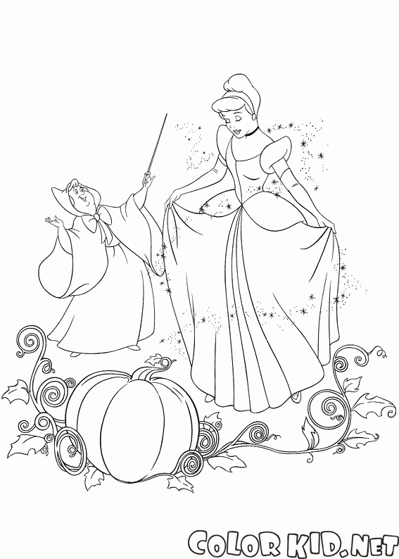 Fairy Godmother and Cinderella