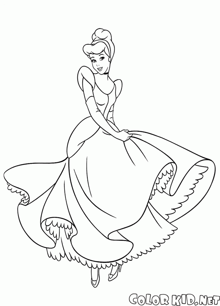 Cinderella in a ball gown