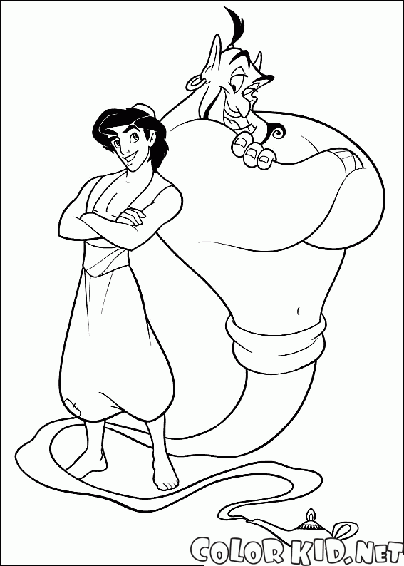 Aladdin and magical Genie