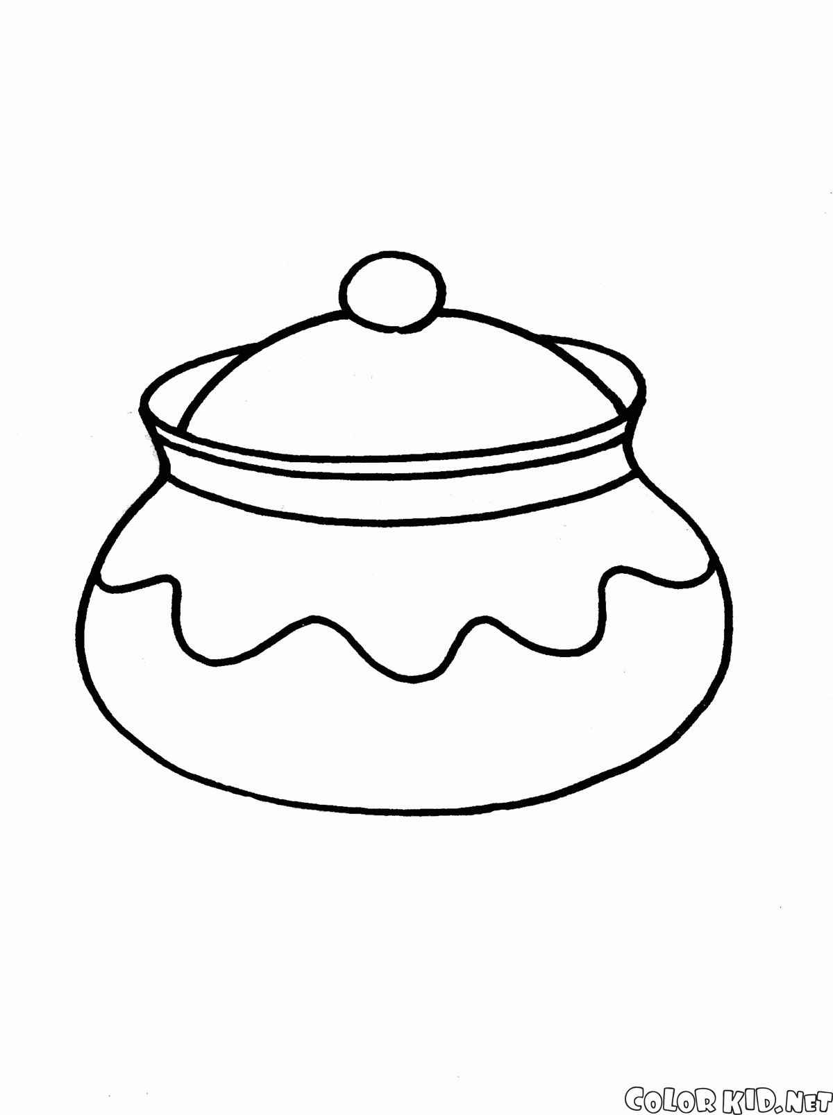 A pot with lid