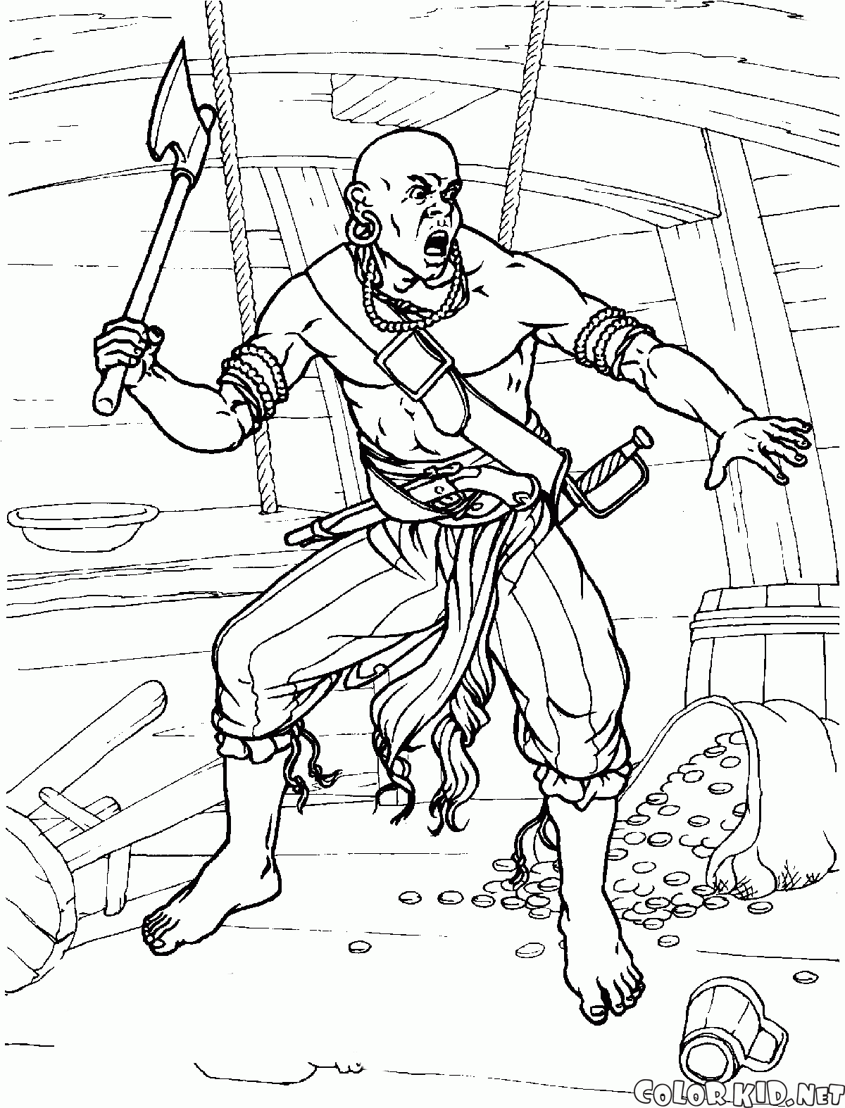 Pirate with an ax