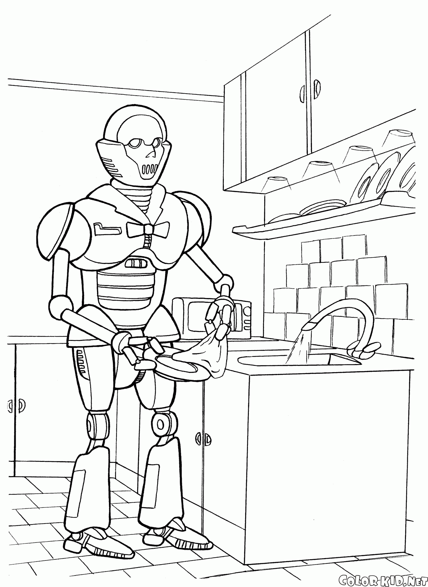 Robot dishwasher