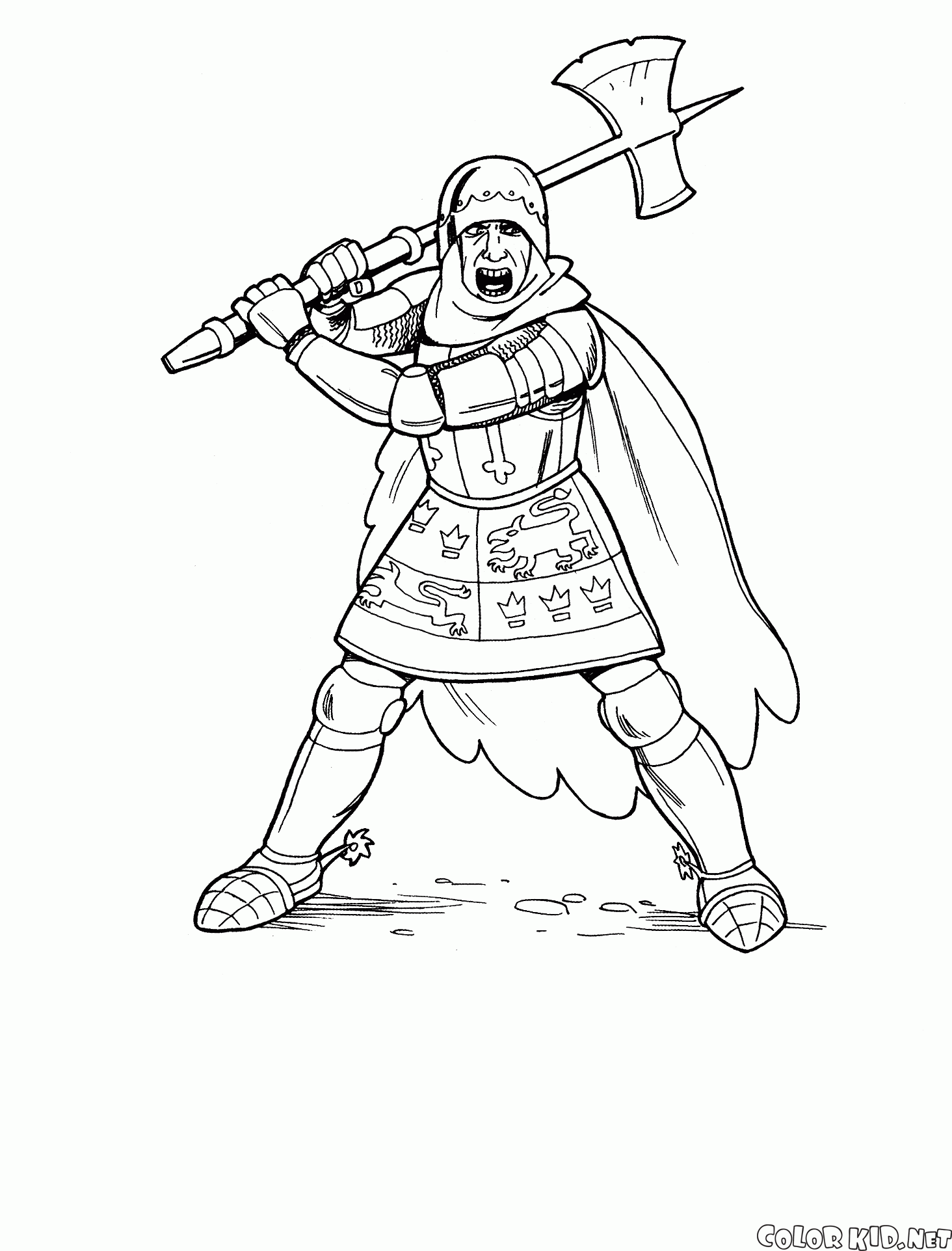 Knight with ax