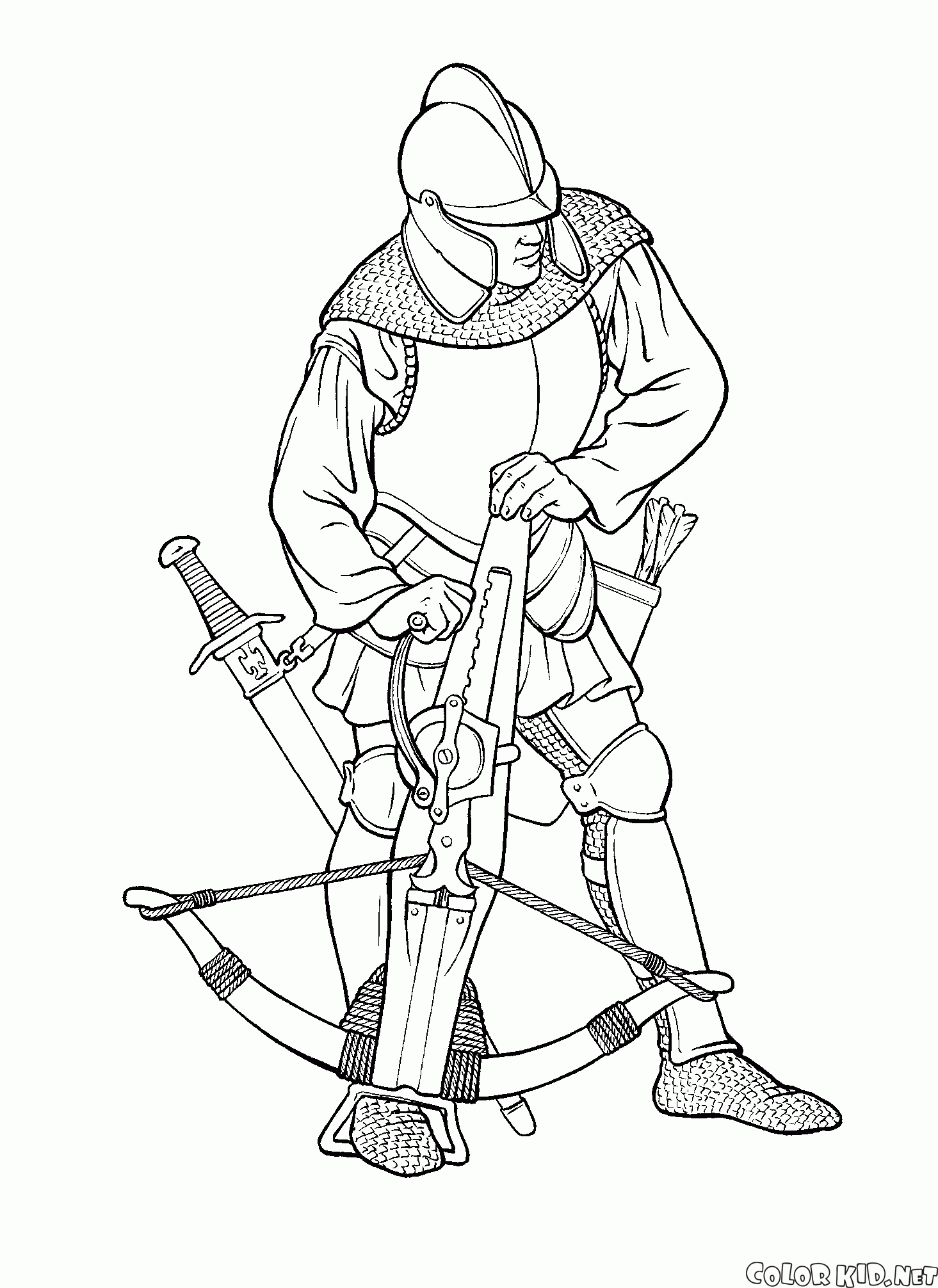 Warrior with a crossbow