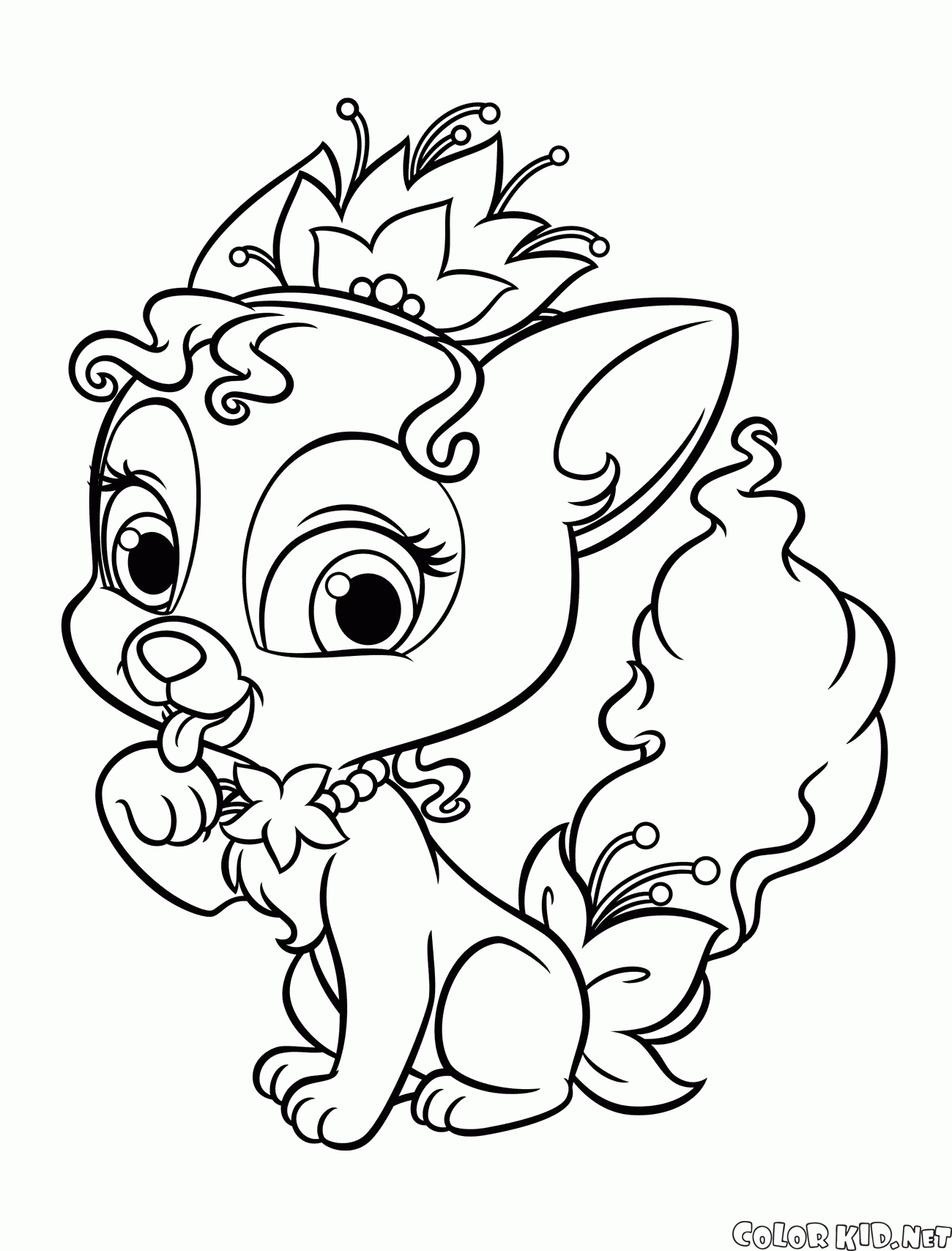 Coloring page   Kitten Lily
