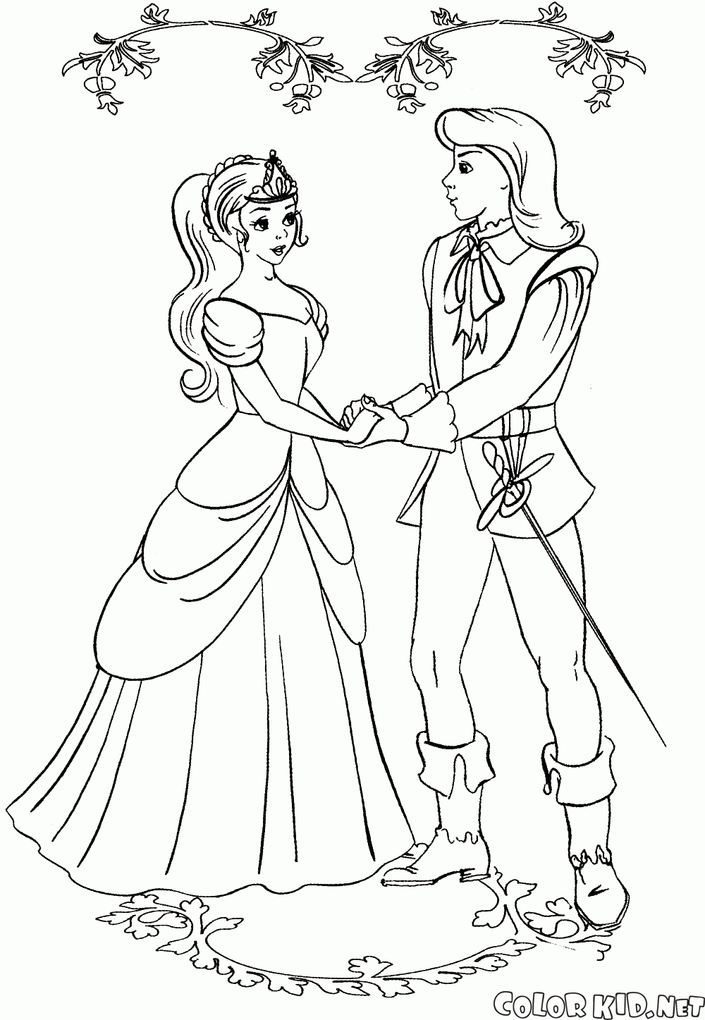 The prince met the princess