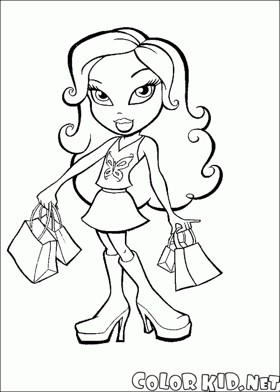 Coloring page - Beauty queen