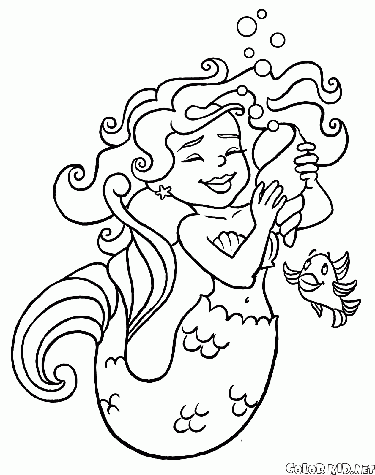 Mermaid with conch
