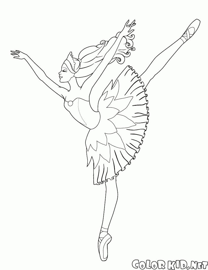Ballerina and difficult movement