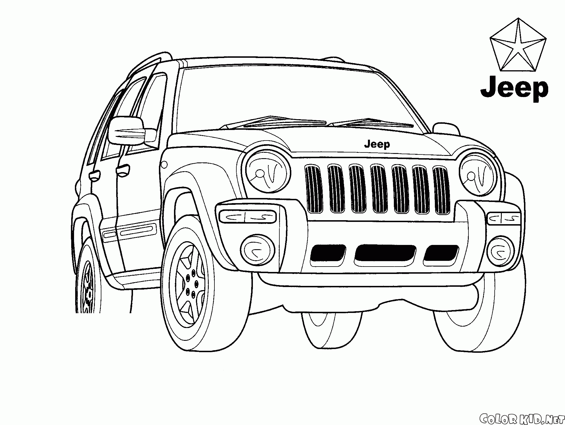 Coloring page   Universal Jeep