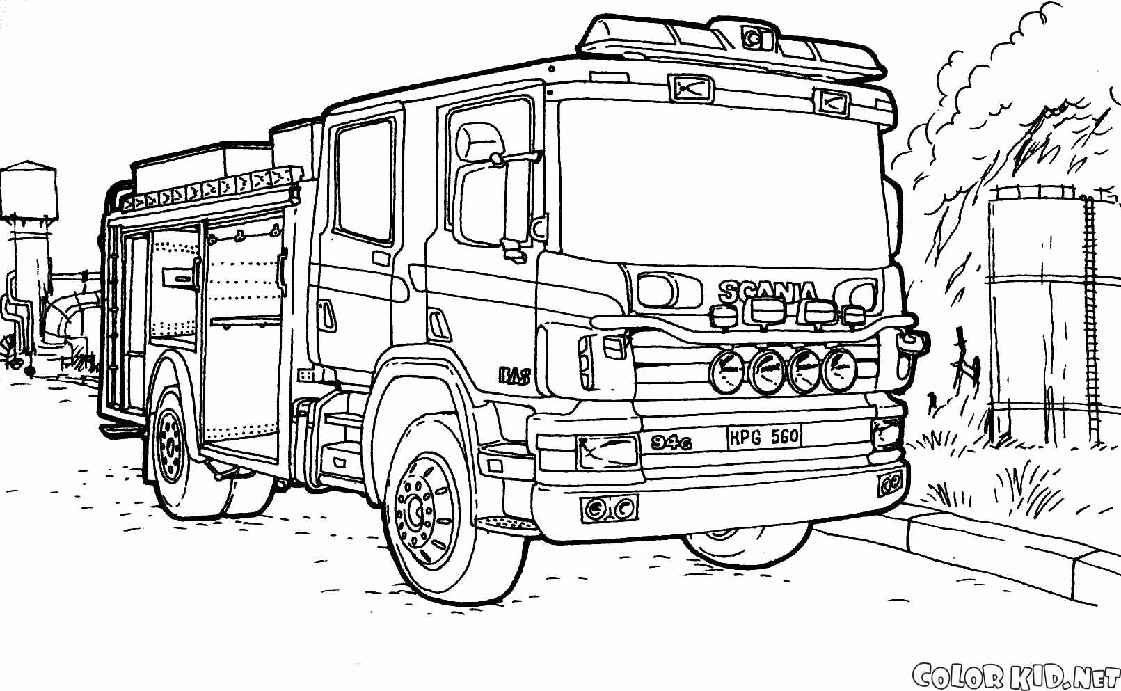 Fire truck Scania