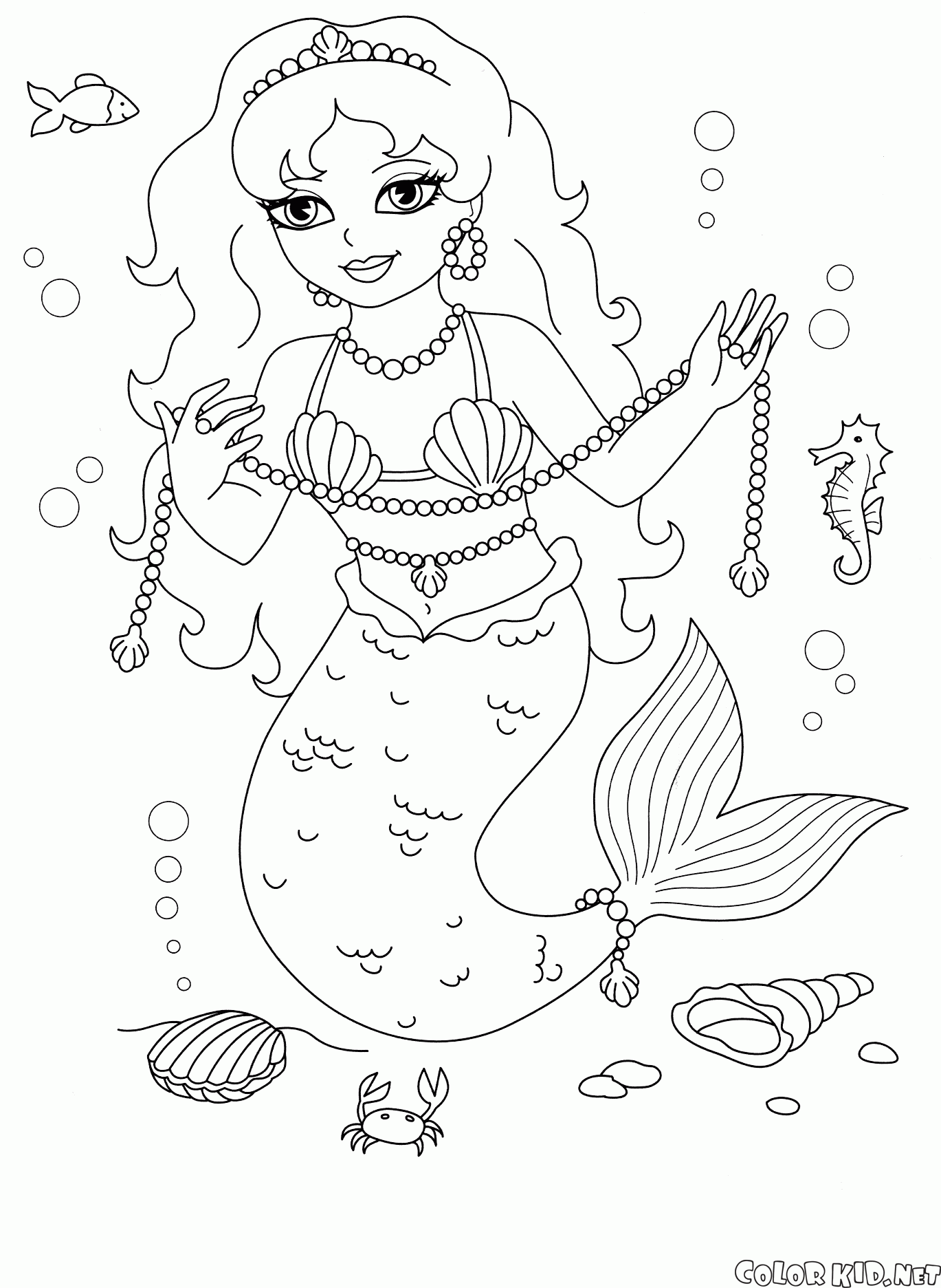 Mermaid on land