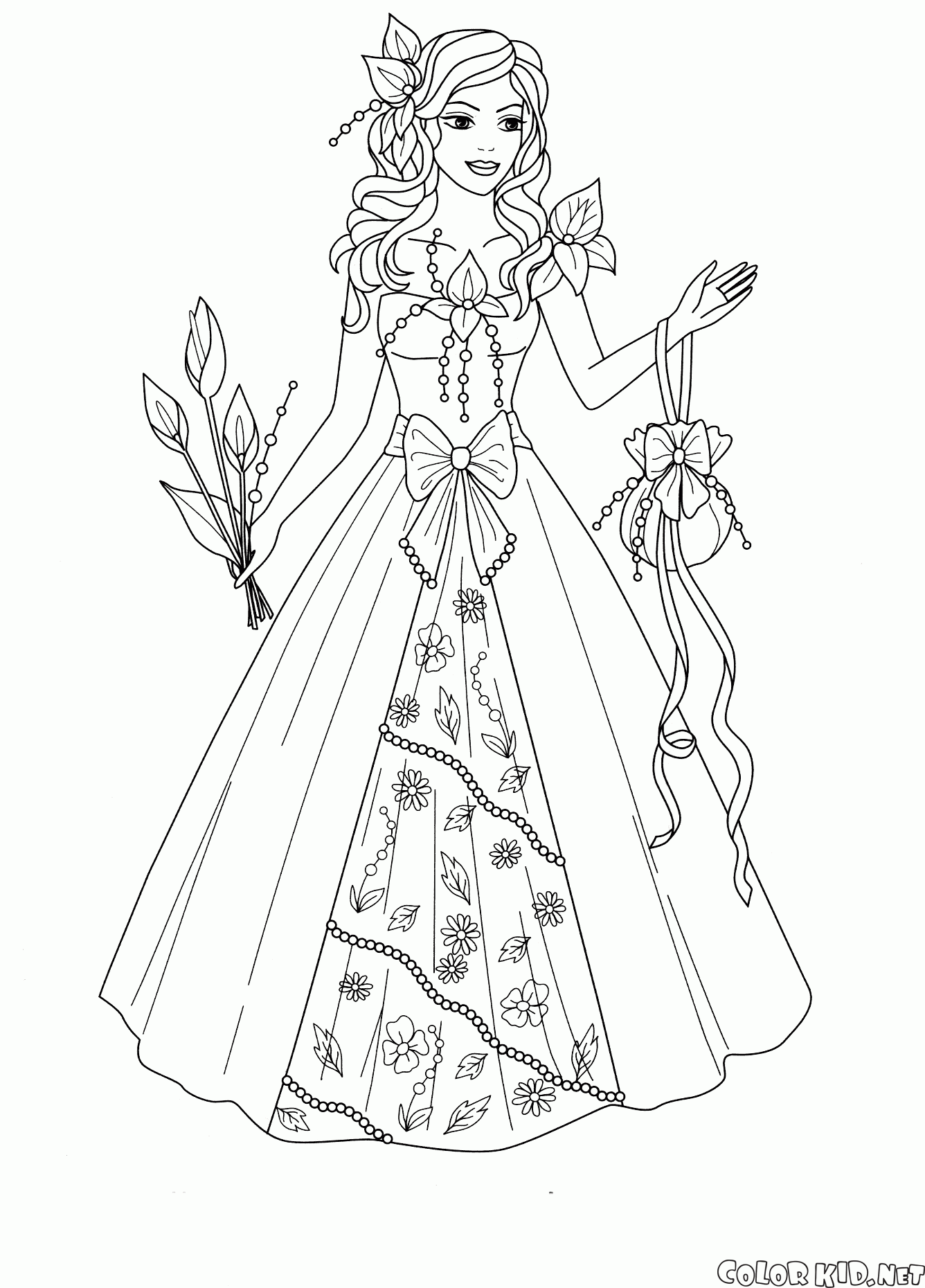 The princess of the kingdom of flowers