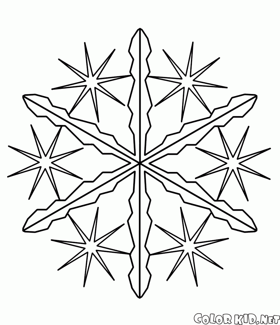 Star in the form of snowflakes