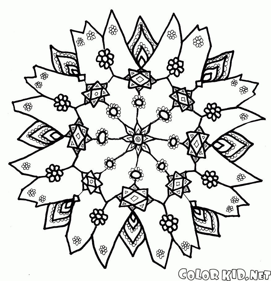 Intricate snowflake