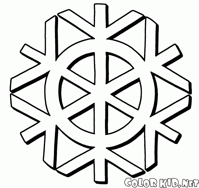 Round snowflake