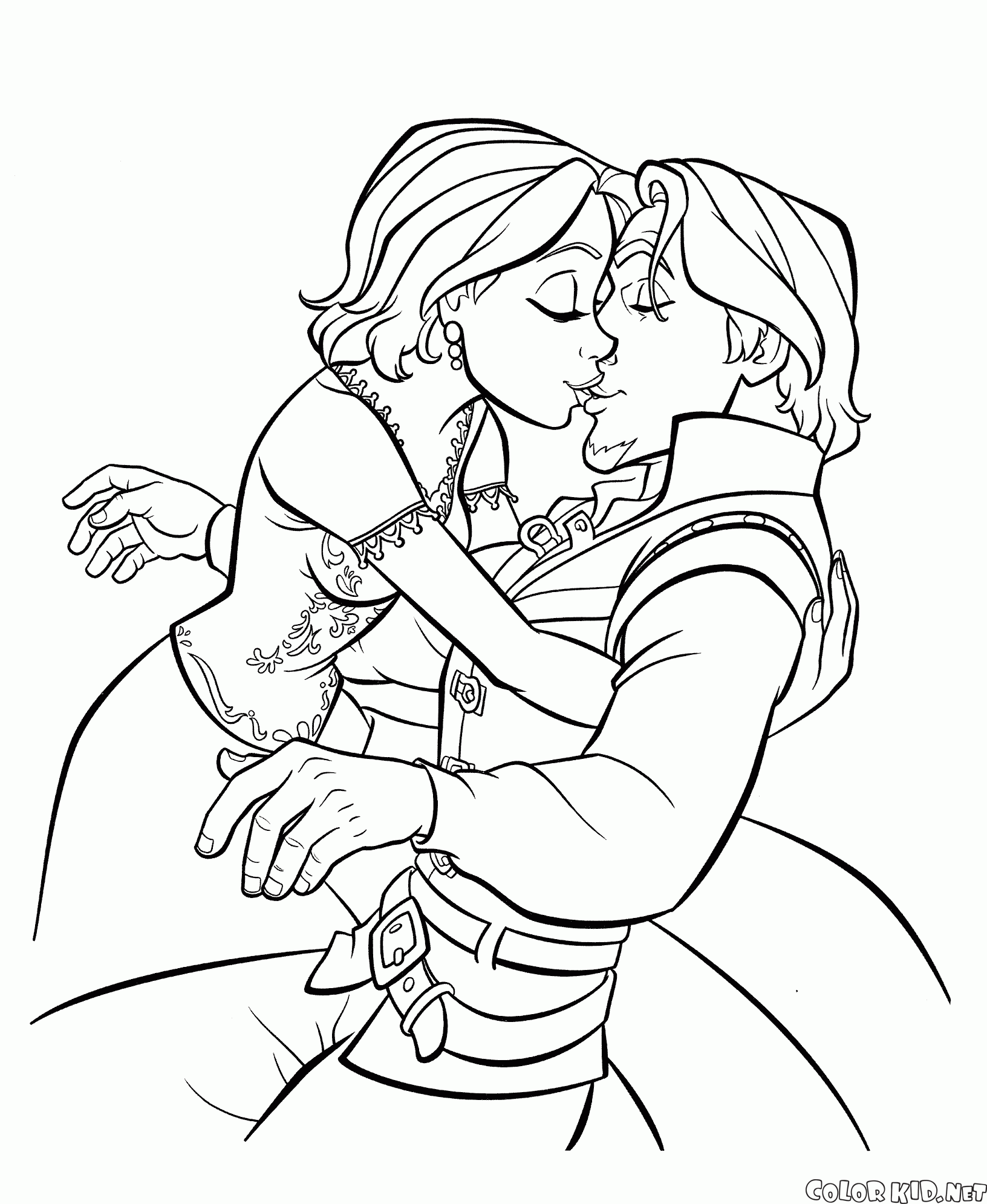 Coloring page - Tangled