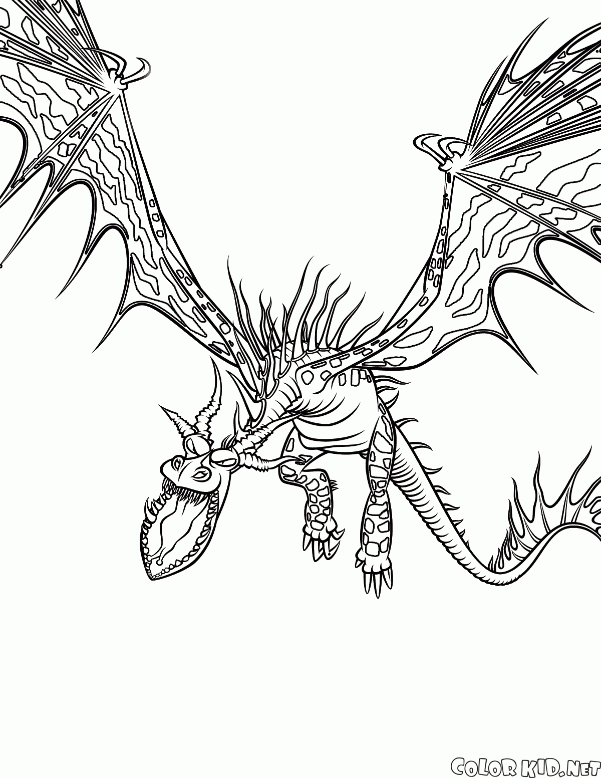 Coloring page - How to Train Your Dragon