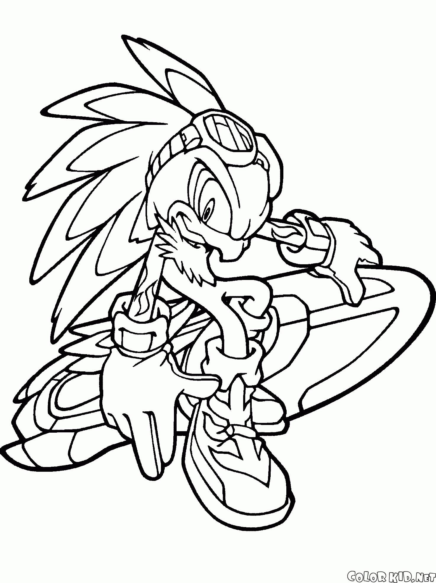Coloring page - Sonic X
