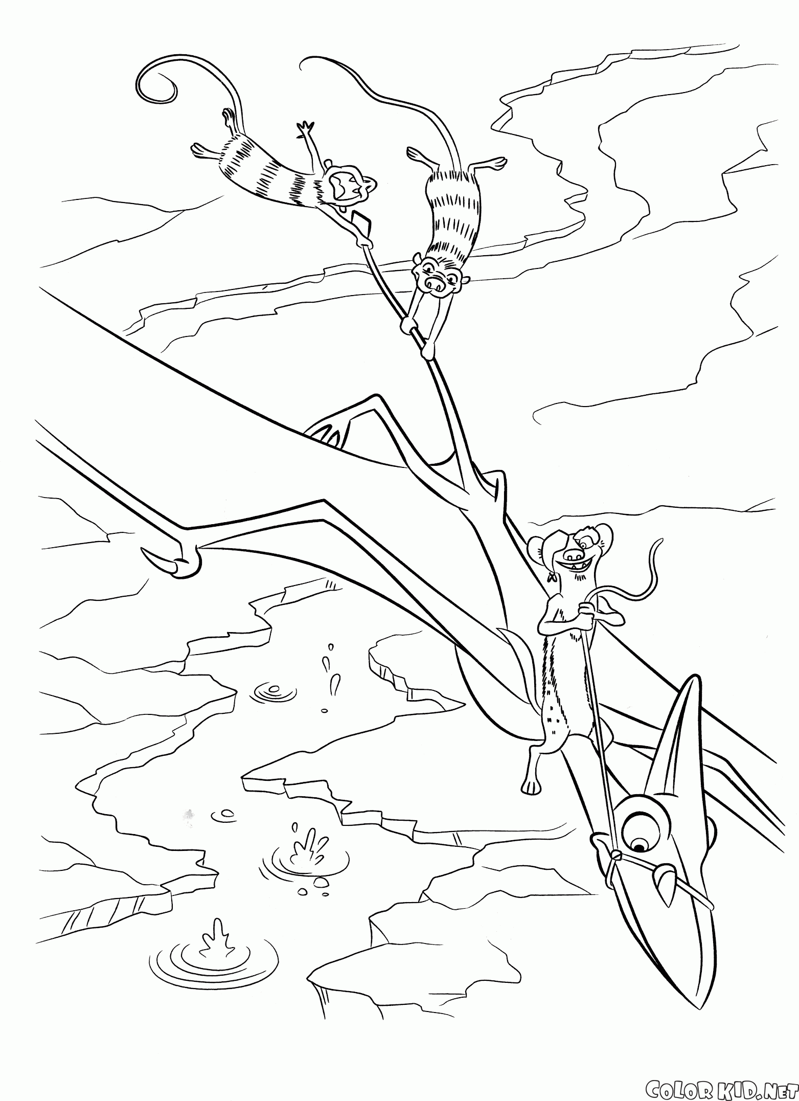 Coloring page - Ice Age: Dawn of the Dinosaurs