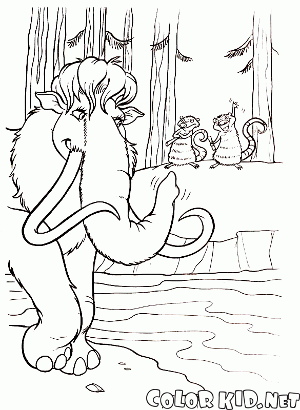 Coloring page - Ice Age
