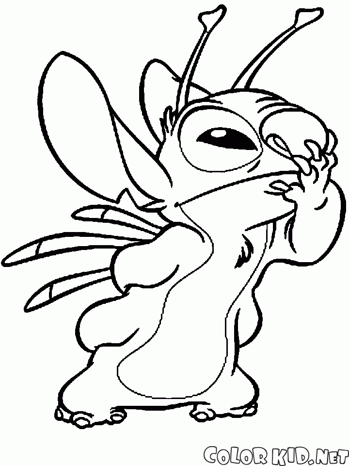 Coloring page - Lilo and Stitch