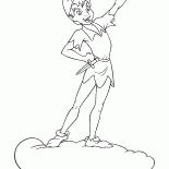 Peter Pan on a cloud