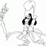 Peter Pan and Captain Hook