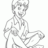 Peter Pan laughing