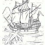 James Hooks pirate ship
