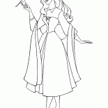 Aurora and a bird
