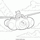Baymax flies